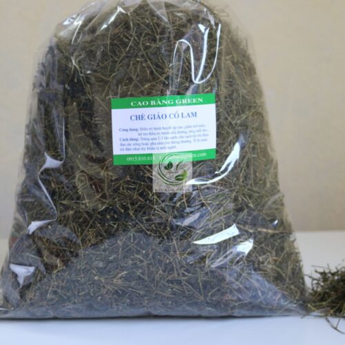 Sản phẩm trà giảo cổ lam 5 lá khô nguyên chất tại Cao Bằng Green.