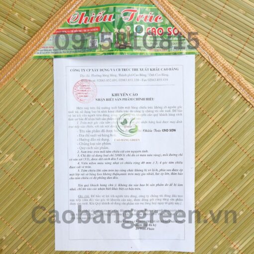 Chiếu Trúc Cao Bằng Không Đối Mục - Giá rẻ, tiết kiệm - Hình ảnh 6