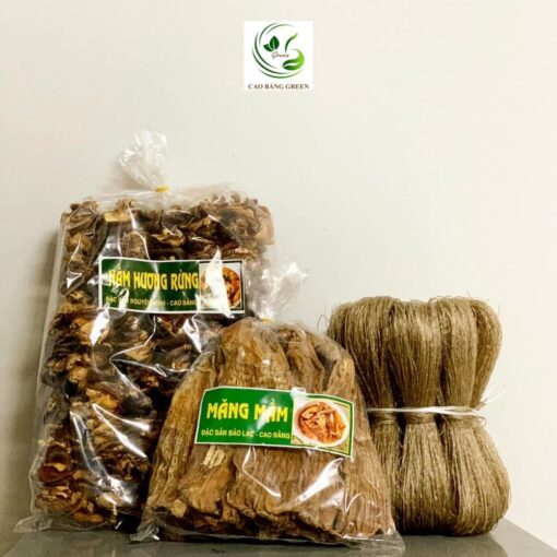 Măng miến nấm hương rừng