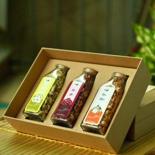 Combo 3 Lọ Trà Hoa Sấy Khô - Hoa Cúc, Hoa Hồng, Hoa Đậu Biếc - Hình ảnh 4