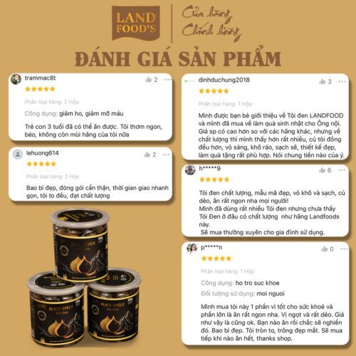 Tỏi Đen Cao Cấp LANDFOOD'S Xuất Khẩu - Hình ảnh 6
